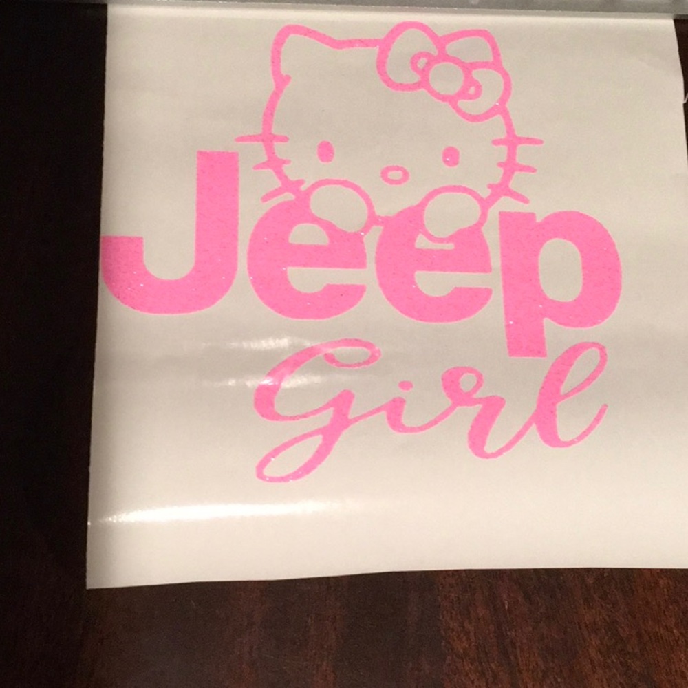 Jeep girl vinyl decal